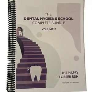 The Dental Hygiene School Complete Bundle Volume 2 Handwritten Notes by The Happy Flosser RDH for Education