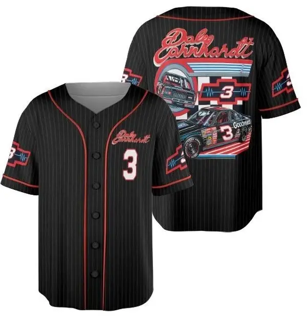 Vintage 1991 Dale Earnhardt NASCAR Racing Baseball Jersey, Dale Earnhardt Jersey