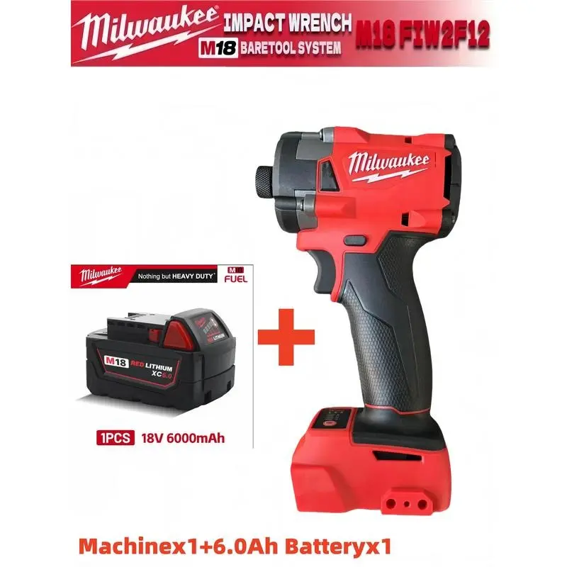 Milwaukee 18V Cordless Brushless Impact Drill/Driver - Compact but Strong Design, High Torque, Enhanced Durability, Lithium Ion Batteries, Longer-Lasting Performance, Ideal for DIY Enthusiasts & Drilling Tasks