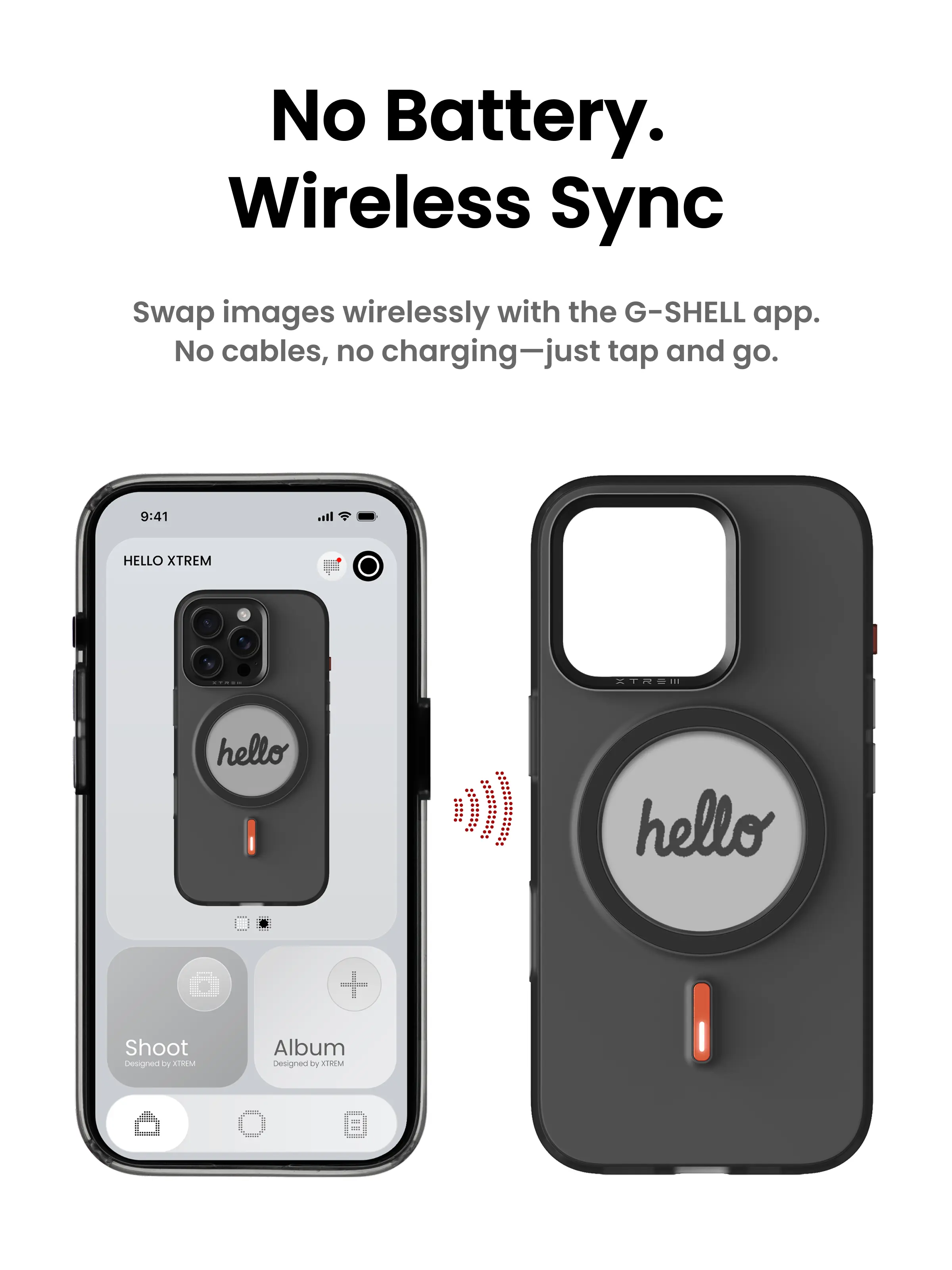 XTREM Smart E-Ink iPhone 16 Pro Max Series Phone Case with MagSafe