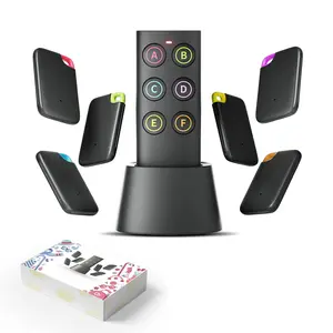 Key Finder-Easy-to-use Anti-Loss Device with 6 Color-Coded Receivers and Rf Transmitter Remote Control Finder,Key Finder Locator with Sound - Remote Finder-Gift Design for Mom and Dad