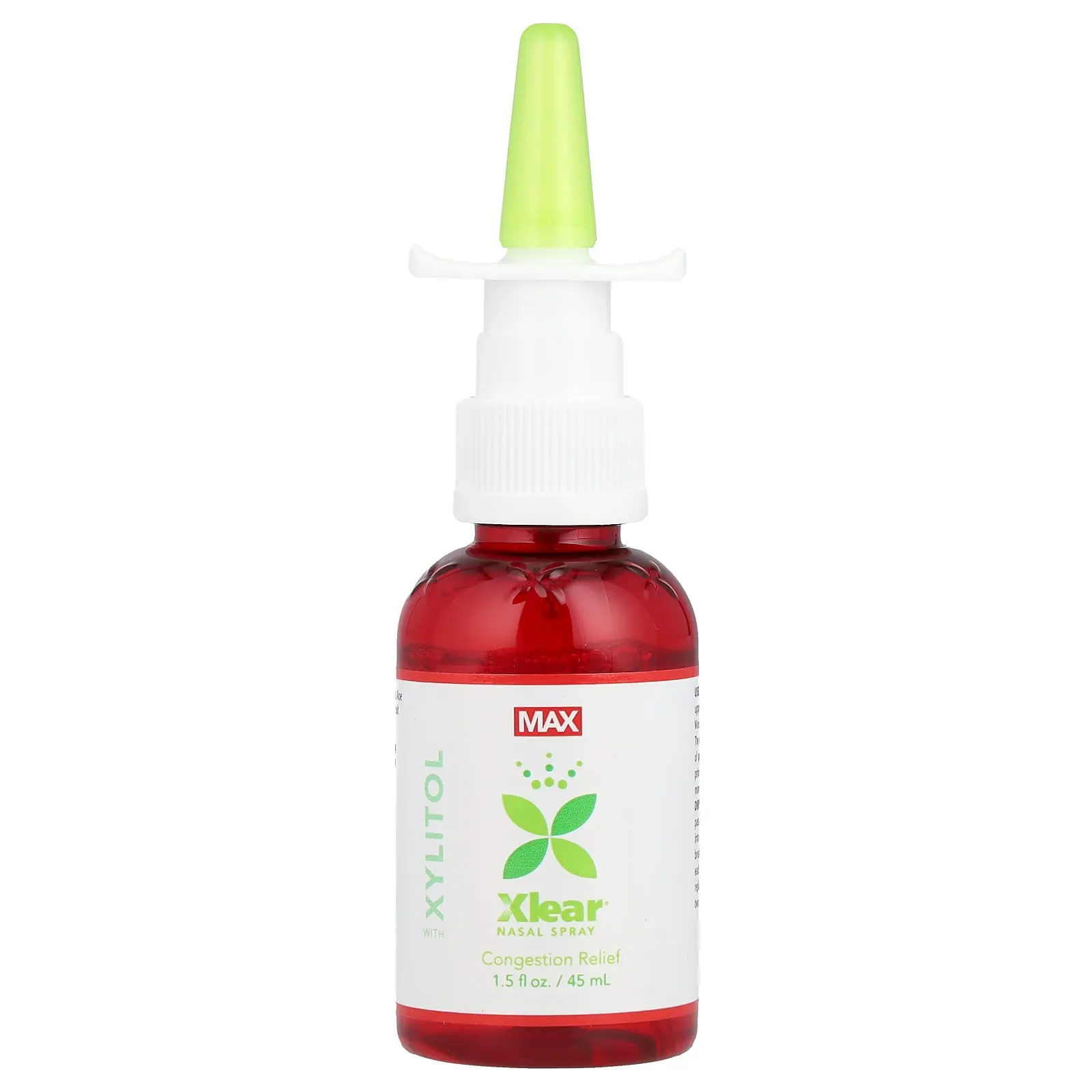 Xlear Natural Saline, Nasal Spray with Xylitol, Maximum Relief, 1.5 fl oz (45 ml) | HSA/FSA Eligible