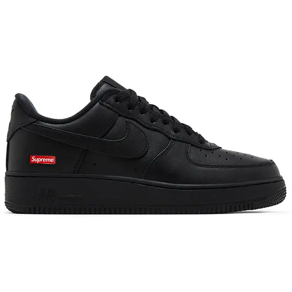 NIKE Men's Air Force 1 Low Supreme Black Classic Casual Sports Shoe Men's Basketball Footwear (SKU: CU9225-001)