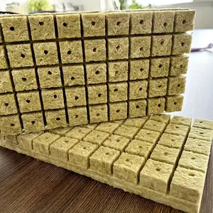 100pcs/50pcs Rockwool Plug for Vegetable & Fruit Seedling Tray, Essential Gardening Supplies, Perfect for Plant Propagation