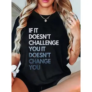 Cotton Fitness Motivation Inspirational Quote Fitness T-Shirt