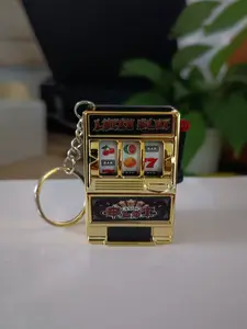 Vintage Keychain with Colorful Buttons and Lever Design, Durable Metal Lobster Clasp, Cute Gift for Women, Valentine's Day, Mother's Day