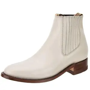 Botines Charros Blanco para Hombre – Bota Ankle