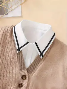 Women's Detachable Shirt Collar, Preppy Fake Collar Dickey for Sweaters, Dresses & Layered, Stylish Accessory