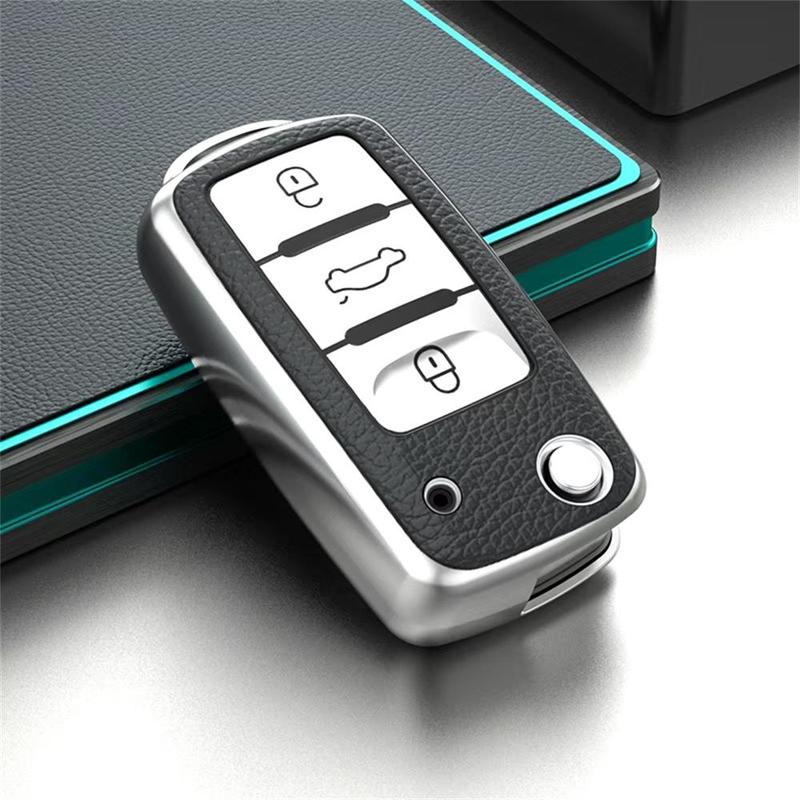 Car Key Case, Smart Car Key Protector, Car Key Accessory, Key Cases for Volkswagen VW Magotan Golf 4 3 5 6 MK6 Passat Touran Bora Tiguan Jetta Lavida Skoda Octavia