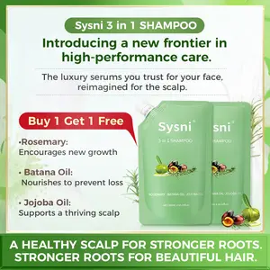 【Buy 1 Get 1 Free】Sysni 3-in-1 Shampoo with Batana Oil, Rosemary & Jojoba Oil – Nourishes Scalp, Boosts Hair Growth & Thickening, Reduces Thinning, Promotes Fuller Hair(600ml)