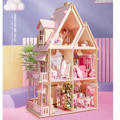 Wooden Barbie House 2000s Dreamhouse Barbie Doll House 2000 Barbie