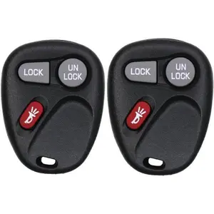 KEYS4LESS Car Key Fob Keyless Entry Remote for 2001 2002 Gmc Sierra Fcc KOBLEAR1XT Part Number 15042968 Pack of 2