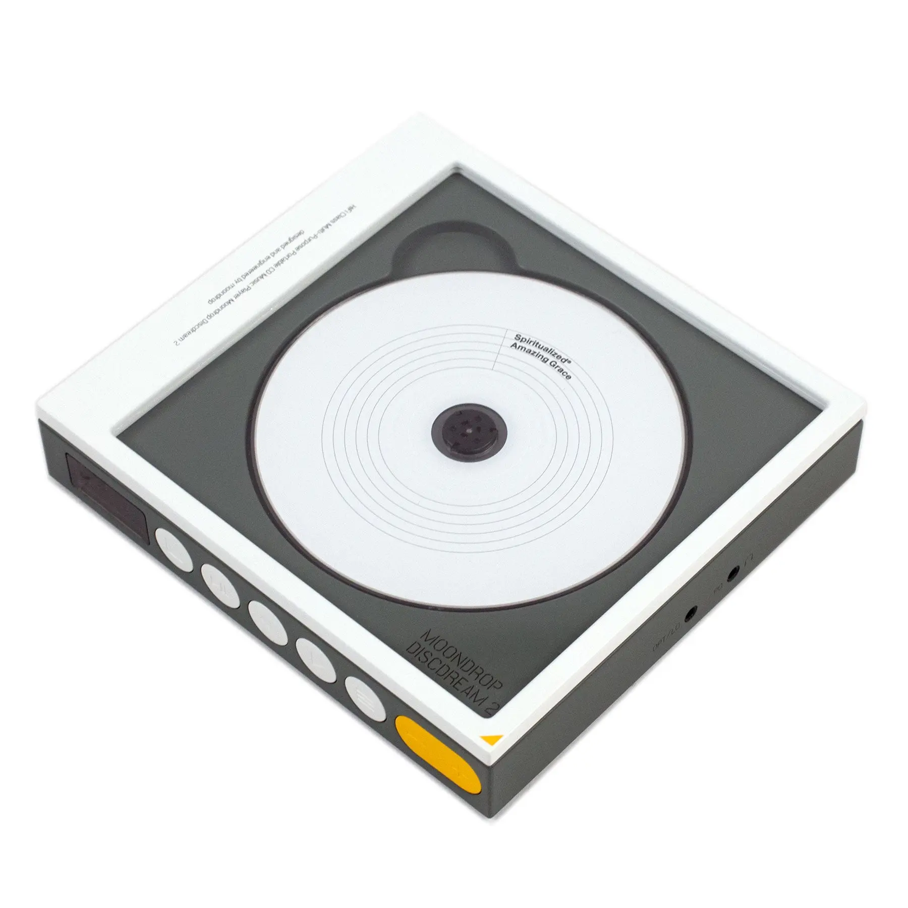 MoonDrop Discdream 2 Portable Digital CD Player - Rechargeable Audio Device with Wired Connectivity, Headphone Compatibility, USB Support, Analog Output, 3.5mm Jack, Crystal Oscillator Component