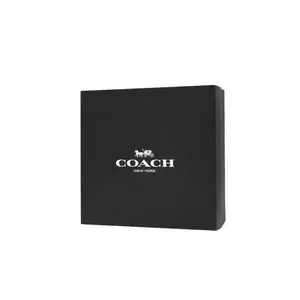 COACH Rowan Classic Print Zipper Closure Chain Shoulder Boston Bag in Vanilla White for Women