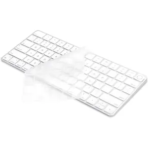 Keyboard Cover  for 2024-2021  Magic Keyboard 3 with  ID A3118 A2449 Ultra Thin  Keyboard Protector for iMac 24'' /  mini M4 M2 M1 Chip Keyboard Accessories (Clear)