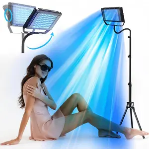 JITESY Tanning Lamp Solarium for Home 50W Sun Lamp with 2 Modes & 5 Brightness Levels for Face & Body Skin Cells Melanin Tanning Daylight for Nature Beauty