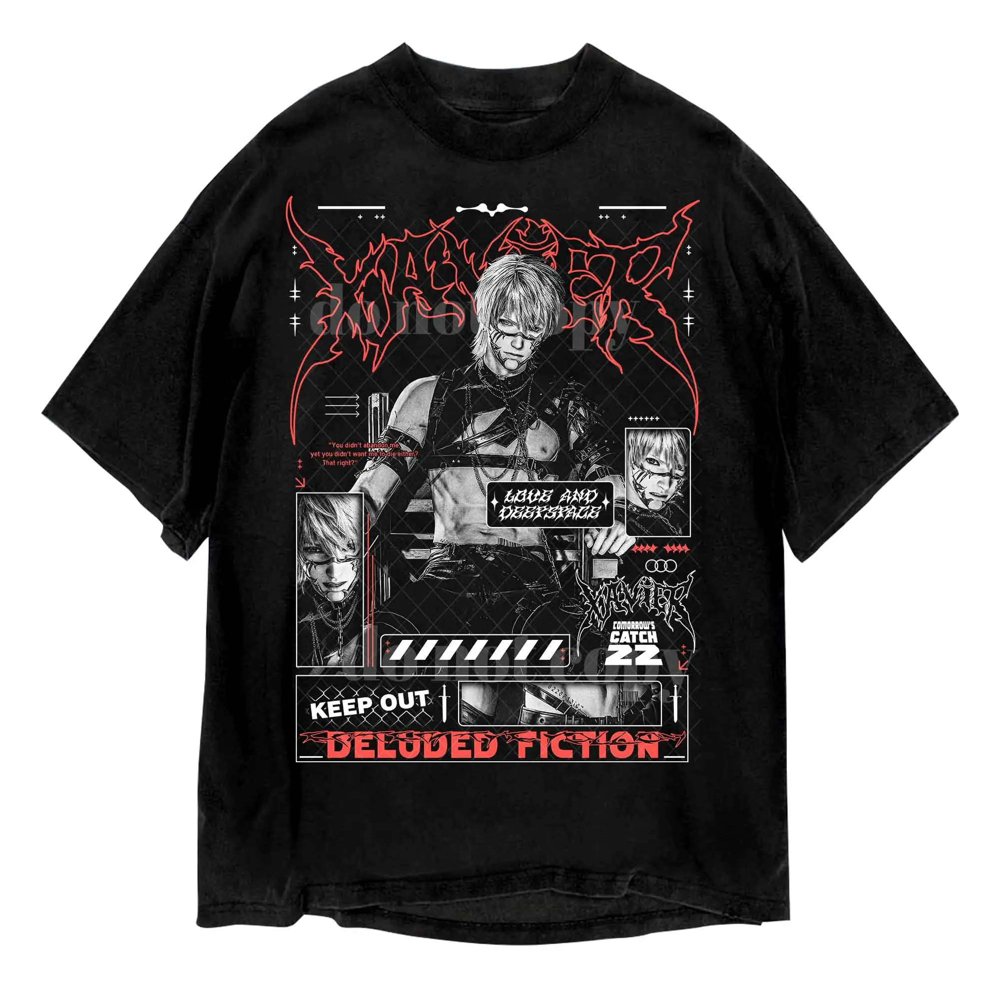 Xavier Tomorrow Catch 22 Shirt, Girl Dinner Love and Deepspace Retro T-Shirt Sweatshirt Hoodie Fabric Menswear