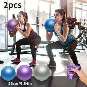25cm Yoga Ball for Yoga, Pilates, Balance Training and Core Exercises, Indoor Fitness Equipment and Gym Accessories, Pilates Exercise Ball