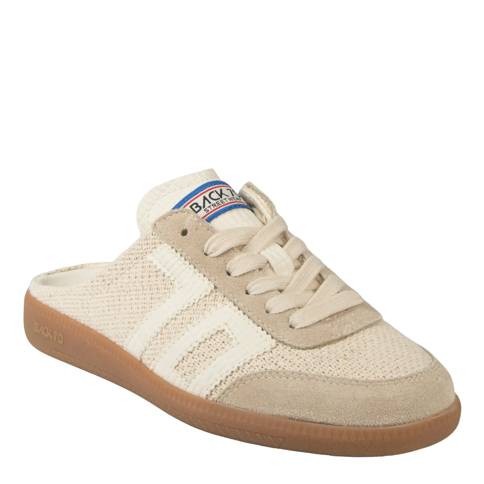 Back 70: EASTER in SACCO MILK Backless Sneakers Back 70: EASTER in SACCO MILK Backless Sneakers