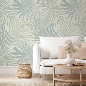 3pcs Tropical Pine Watercolor Wallpaper, DIY Self-Adhesive Removable Wall Stickers, Home Decor for Kitchen Bathroom Bedroom Living Room