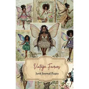 Vintage African American Fairy Paper for Junk Journaling, Ephemera, Scrapbooking, and Mixed Media: Junk Journal Supplies for Black Women