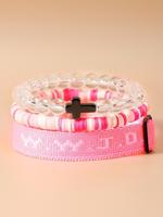 M34 Transparent Beads, Pink