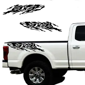 2pcs Pickup Bed Side 4x4 Speckled Ink Decals Waterproof Graphics Vinyl Car Sticker for Ford F150 Trucks Accessories
