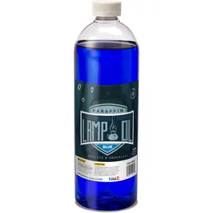 Candles Liquid Paraffin Lamp Oil - Blue , Odorless, Ultra Clean   for Indoor and Outdoor Use - Highest Purity  - 32oz