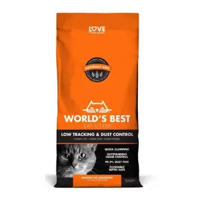 212 MAIN Unscented Corn-Based Flushable Low-Dust Cat Litter, 28 lbs Low-Tracking Formula with Odor Control, Flushsafe