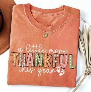 Comfort Colors Fall Pregnancy T-Shirt, Thanksgiving Pregnancy Announcement, Fall Maternity Shirt, Cute Expecting Mom Gift, Thanksgiving Baby Reveal