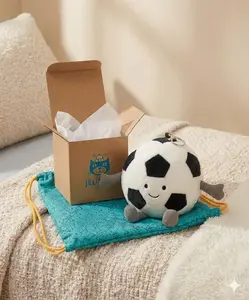 Official Jellycat Amuseable Sports Soccer Ball Plush Bag Charm Keyring