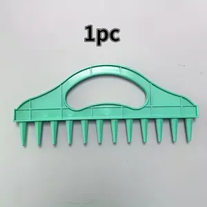 1pc Manual Seeder with 12 Holes, Durable Plastic Material, Ideal for Vegetables & Flowers, Efficient Gardening Tool, Fast Hole Drilling