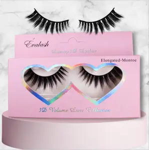 FLUFFY 3D VOLUME LASH STRIPS BY EVALASHBEAUTY - MAKEUP, NATURAL LASHES, OPEN AND ELONGATING STYLES, THIN BAND, WATERPROOF