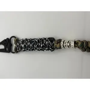 Handmade Cobra & Rattlesnake Knot Paracord Keychain