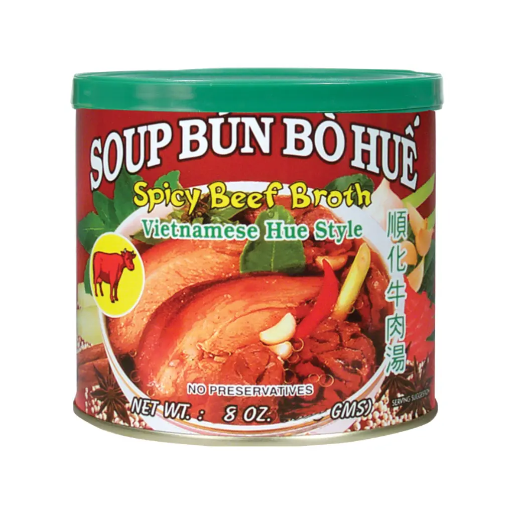 DRAGONFLY Savory Rich Beef Broth with Garlic, Ginger, Sesame Oil - 8oz Ambient Food Cooking Staple