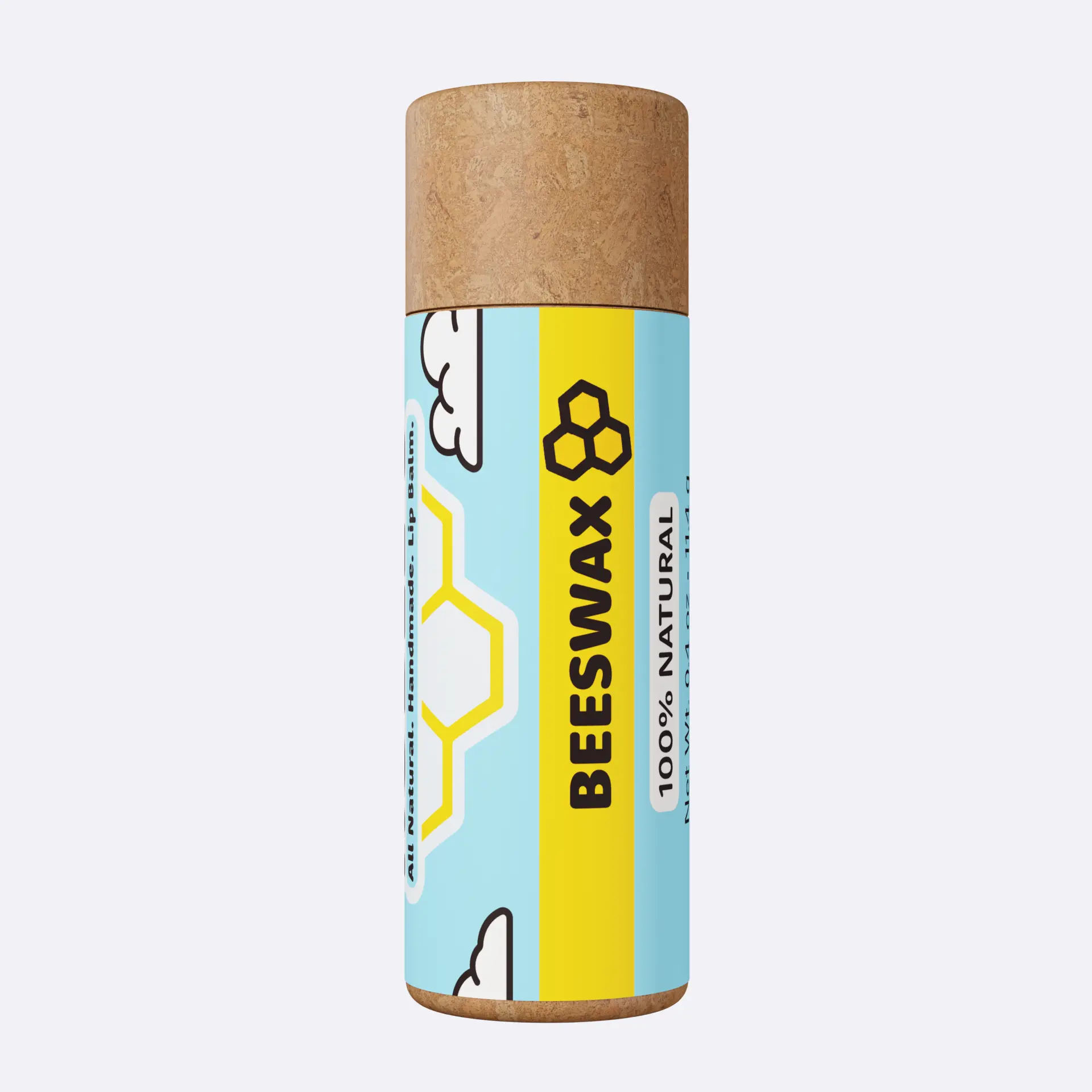 KOBEES Jumbo Lip Balm | Oversized Long-Lasting Lip Balm | Handmade with 4 Simple Ingredients | Beeswax, Coconut Oil, Sunflower Oil & Mango Butter | Plastic-Free Paper Tube | Natural Lip Moisturizer