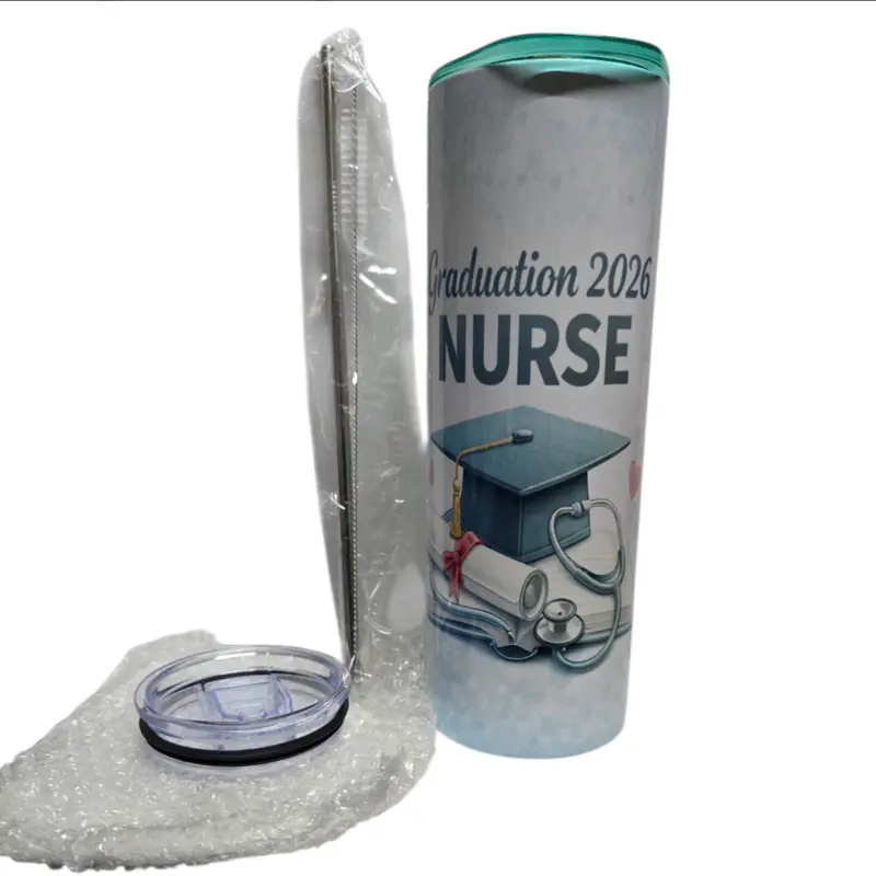 Nurse Tumbler-20 oz. Graduation  Water Bottles2026 - Perfect for Nurses, Features Graduation 2026 Design, Ideal for Daily Use