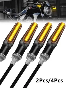 Motorcycle LED Turn Signal Lights, Blinkers, 12V, Fits Most Bikes, Durable & Bright, High-Quality Leds, No Battery Included