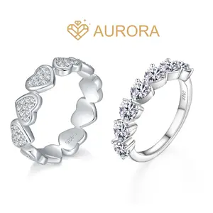 【#51 Limerence】Moissanite Stackable band ring enhancer ring band with 925 sterling silver Synthetic Moissanite