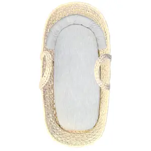 Organic Flax Baby Bassinet Mattress & Wedge Edge - BASIC SET