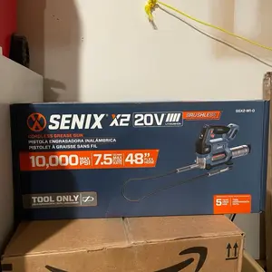 Senix Cordless Grease Gun 20V Lithium-Ion 10000 PSI 75 Max Torque 48 Hose Tool Only