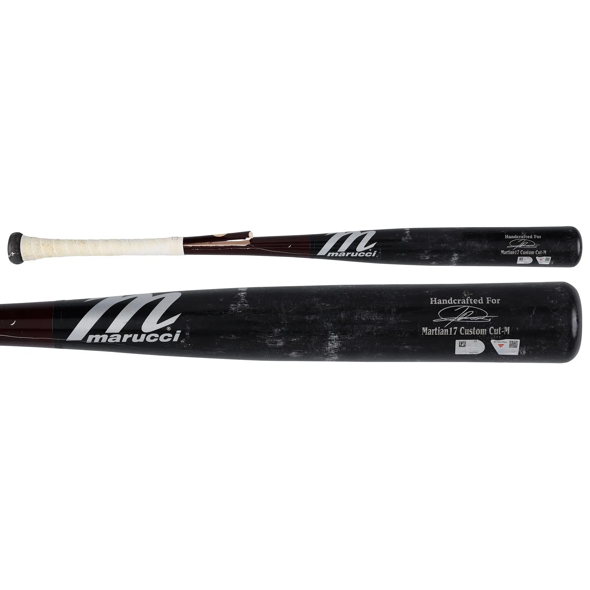 Jasson Dominguez New York Yankees Game-Used Black Marucci Broken Bat vs. Tampa Bay Rays on July 28, 2025 - Fanatics Authentic Certified