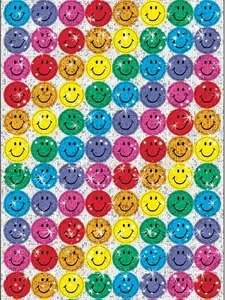 Trend Colorful Smiles Sparkle superSpots Stickers, Classroom Incentives, 400 Count