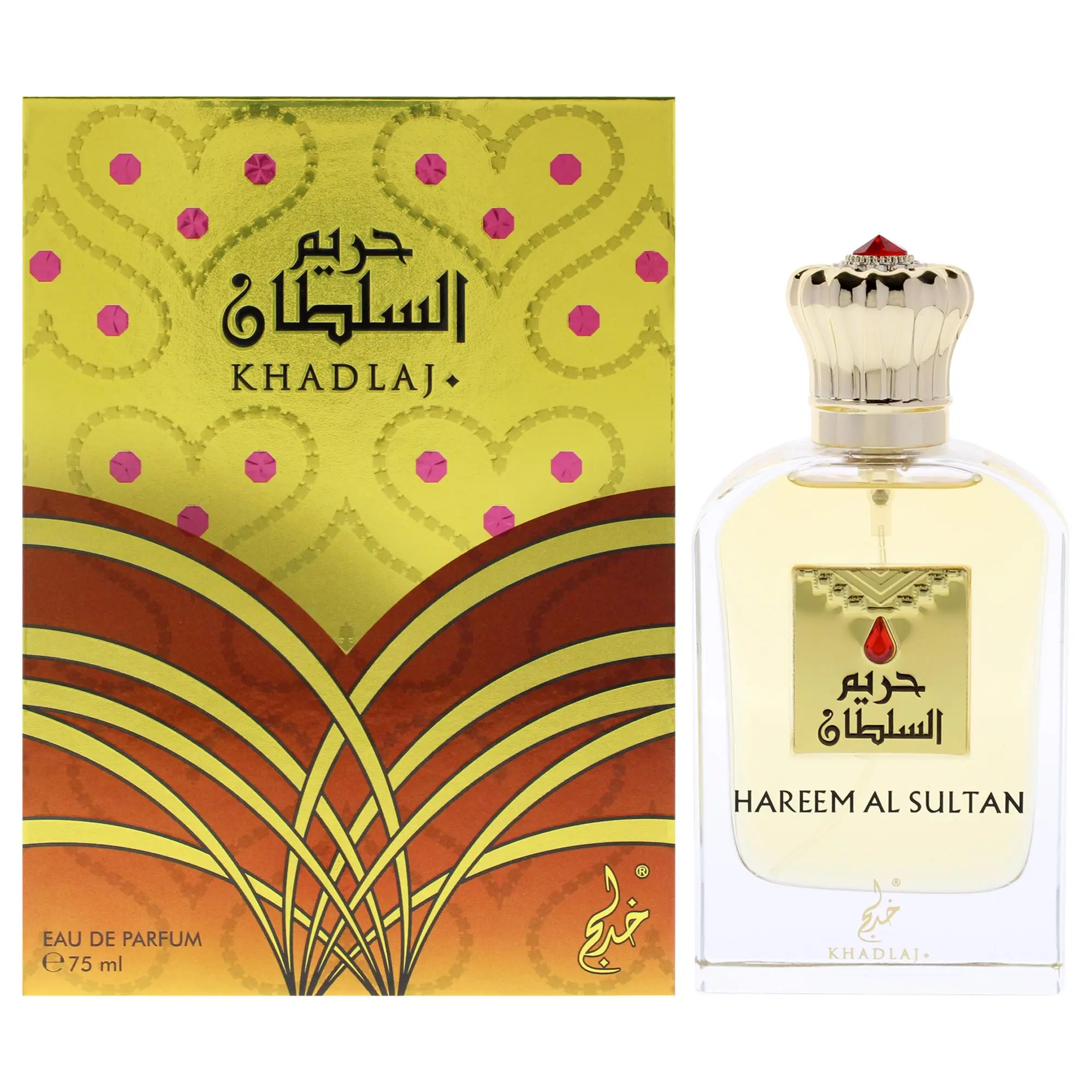 Hareem Al Sultan - Gold EDP Spray by Khadlaj for Women, 2.5 oz (2 to 2.9 fl oz), Elegant Design, Luxurious Appeal