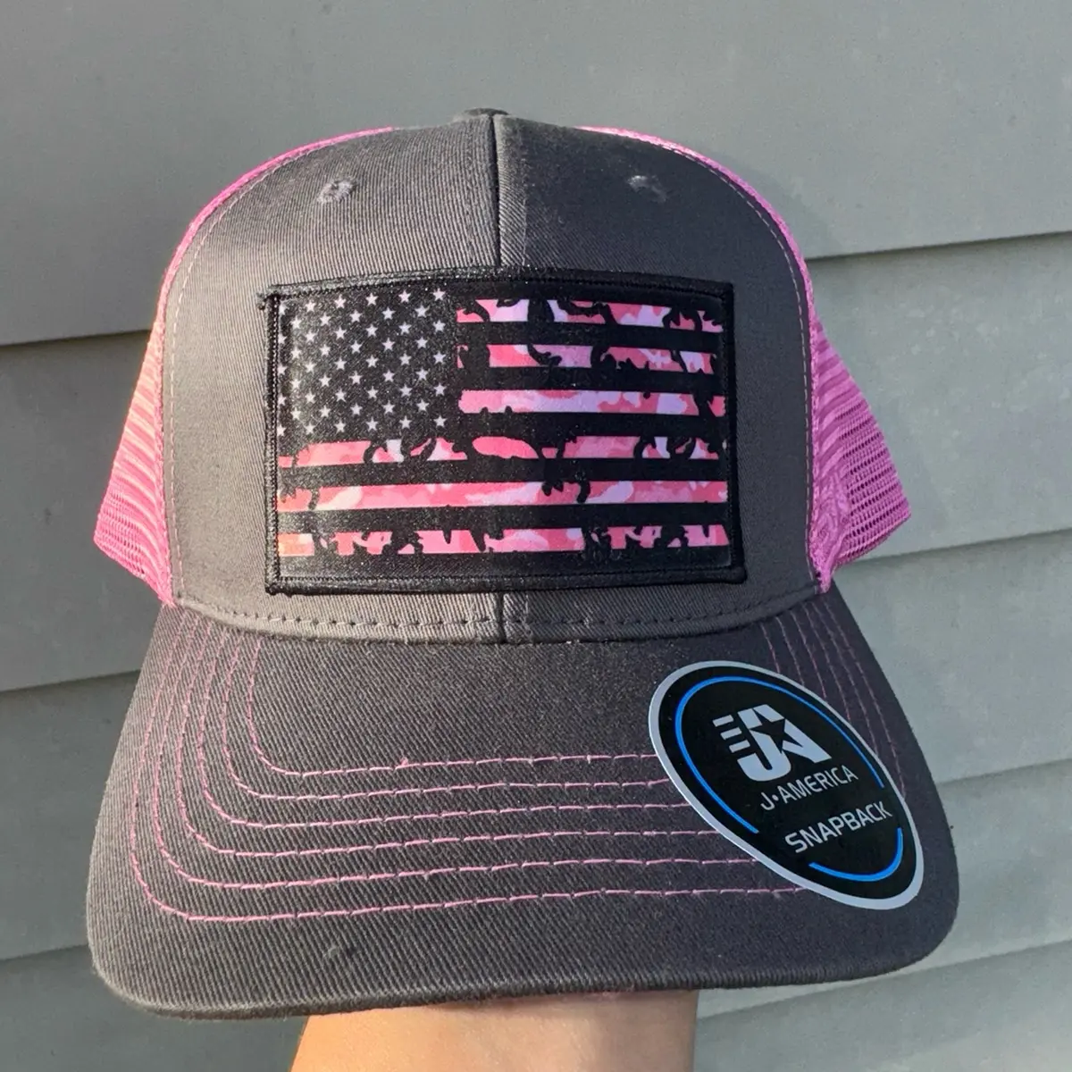 Pink Camo SnapBack Hat