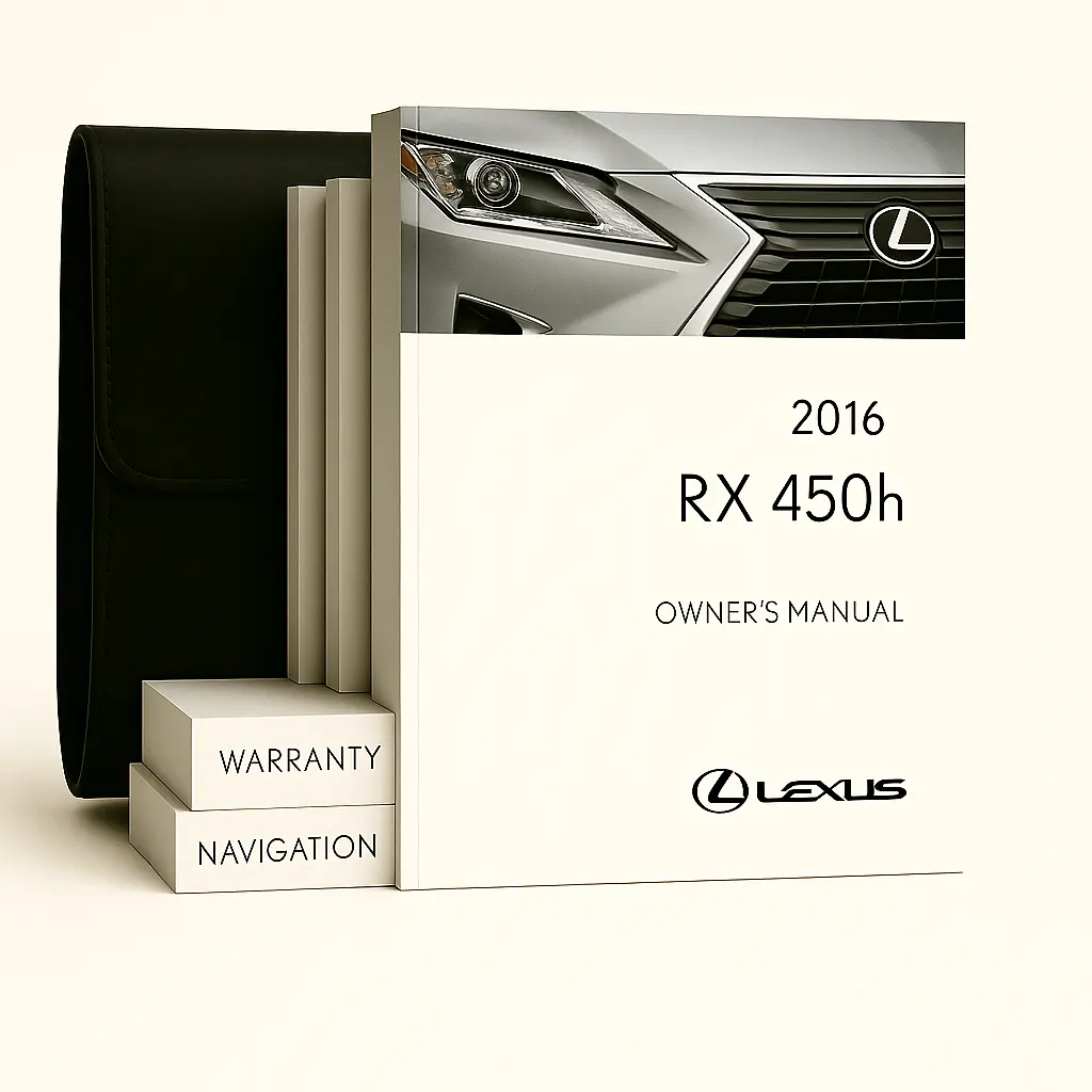 2016 Lexus RX 450h Owners Manual - Complete Set