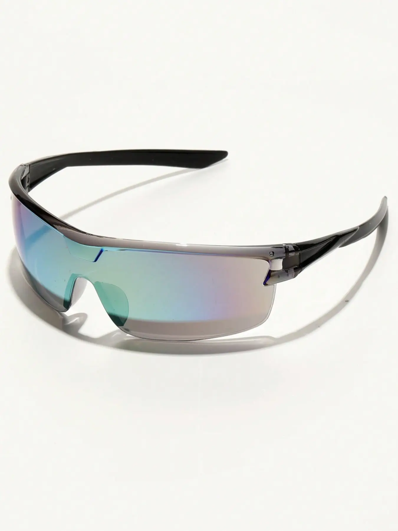 1 piece integrated goggles, classic gradient color cycling, fully wrapped sports goggles, suitable for sports and cycling, wind and sand