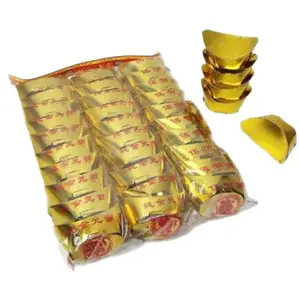 Foil Paper Burn Offerings, Bamboo Fiber Money Sheet, 30pcs Bagged Ritual Supplies, Ideal for Ancestor Worship & Funerals