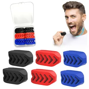 6-Piece Silicone Face Exerciser Set for Both Men and Women, Jawline Shaping Trainer and Cheek Slimmer, Facial Toning and Tightening Tool