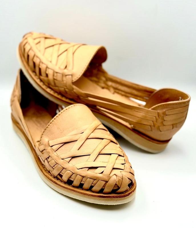 Mexican Huarache leather Sandal Boho- Hippie Vintage Mexican Style- handwoven leather shoes